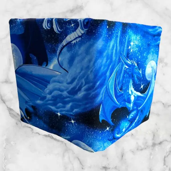 Mythical Blue Dragon Junior Notebook Cover - Celestial Flight Edition - Image 2