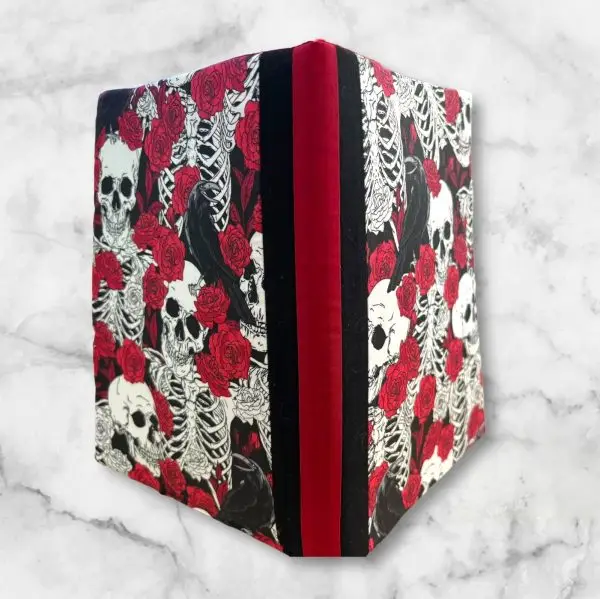 Gothic Skulls and Roses Notebook Cover - Image 2