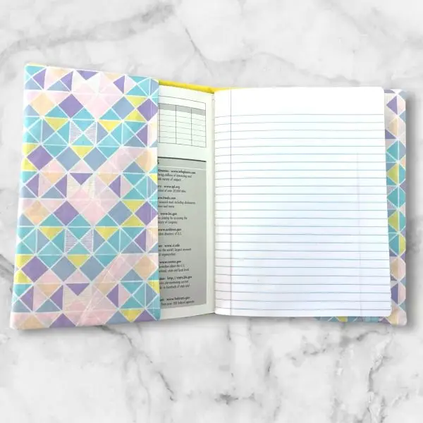 Pastel Geometric Composition Notebook Cover - Image 3