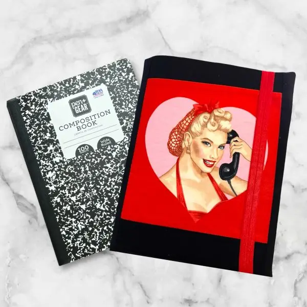 Retro Pin-Up Composition Notebook Cover