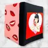 Stylish Retro Pin-Up Girl Composition Notebook Cover - Image 2