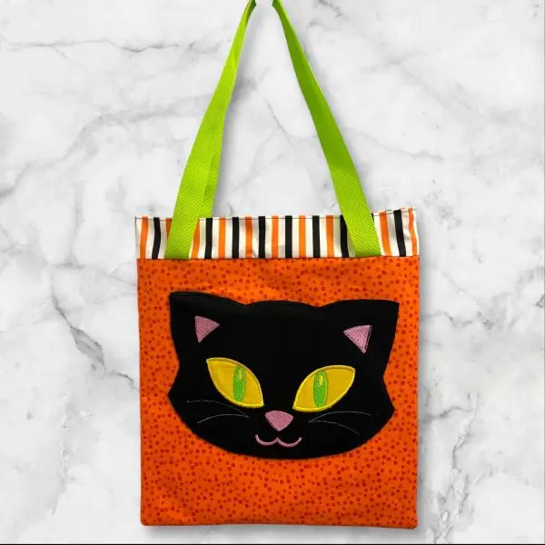 Halloween Stripe Treat Bag